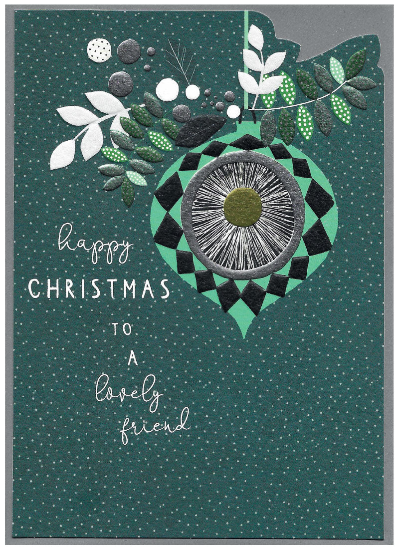 Happy Christmas to a Lovely Friend - Card
