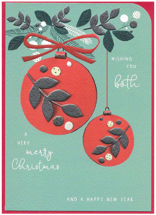 Wishing you both a very Merry Christmas and a happy New Year - Card