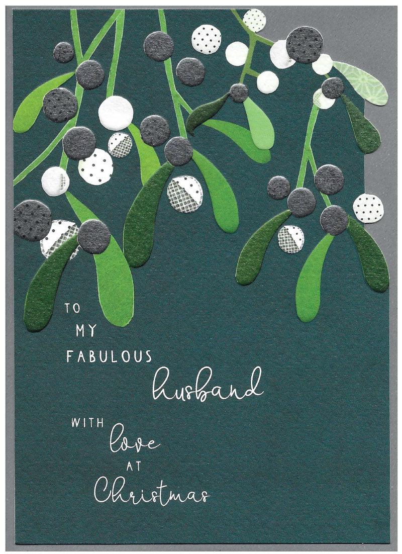 To my fabulous Husband with Love at Christmas - Card