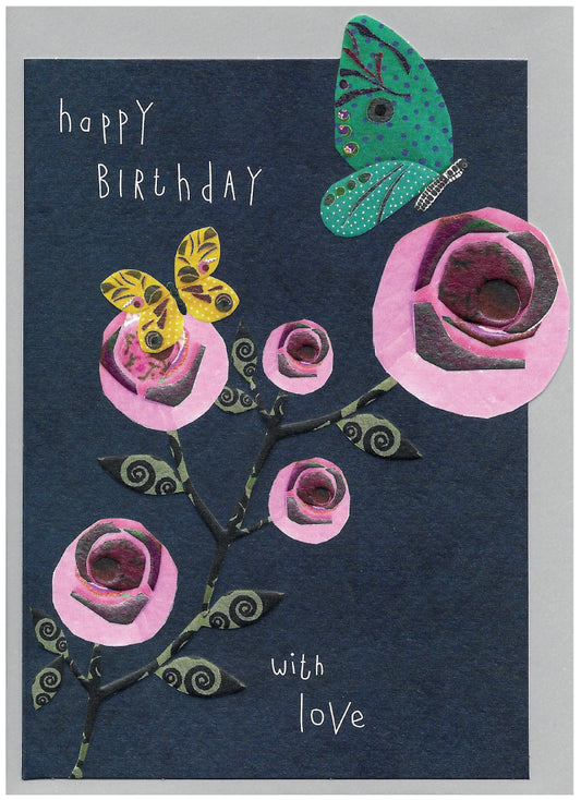 Happy birthday with love - Greetings card