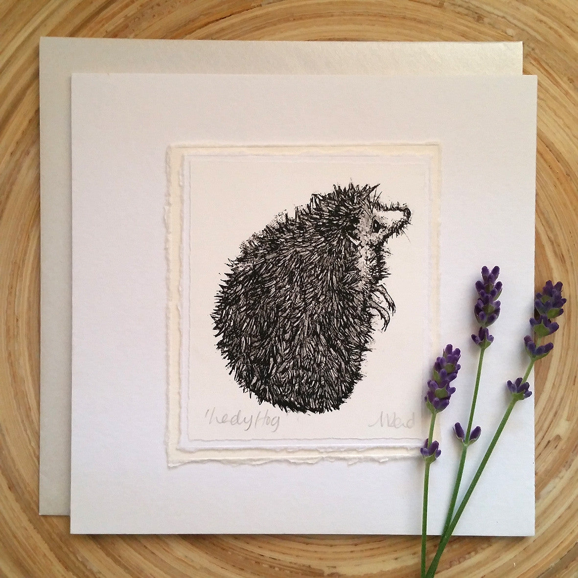 Lady Hog, Hedgehog - Greetings Card