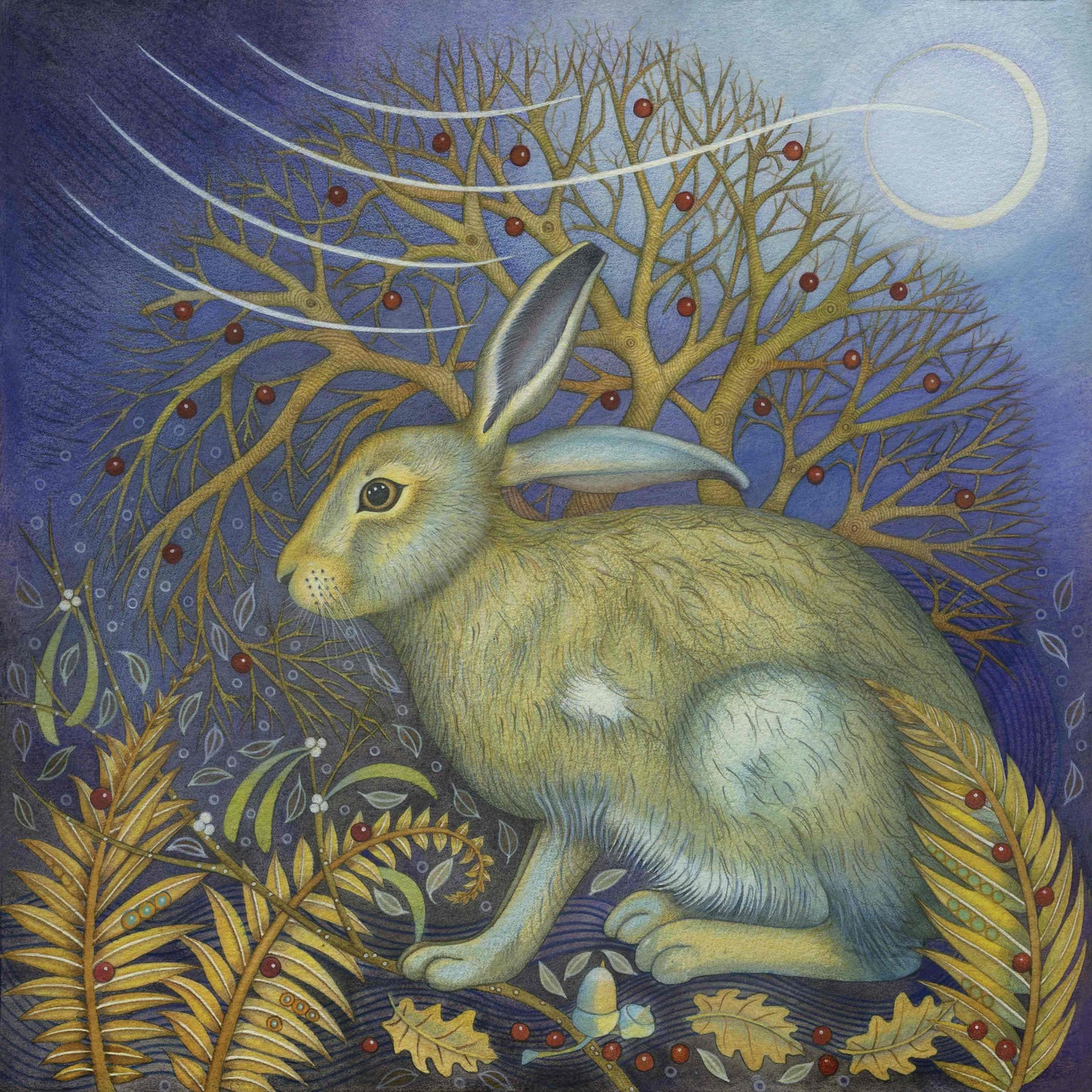 The Startled Hare - Fine Art Greetings card
