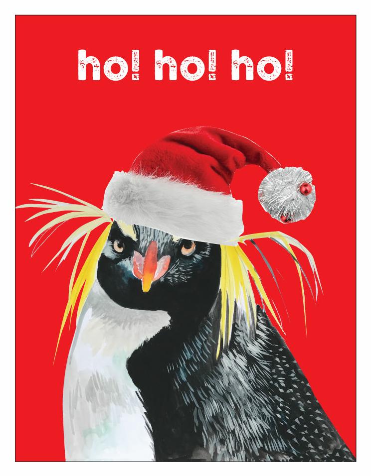 Ho! Ho! Ho! - 5 pack of Christmas cards