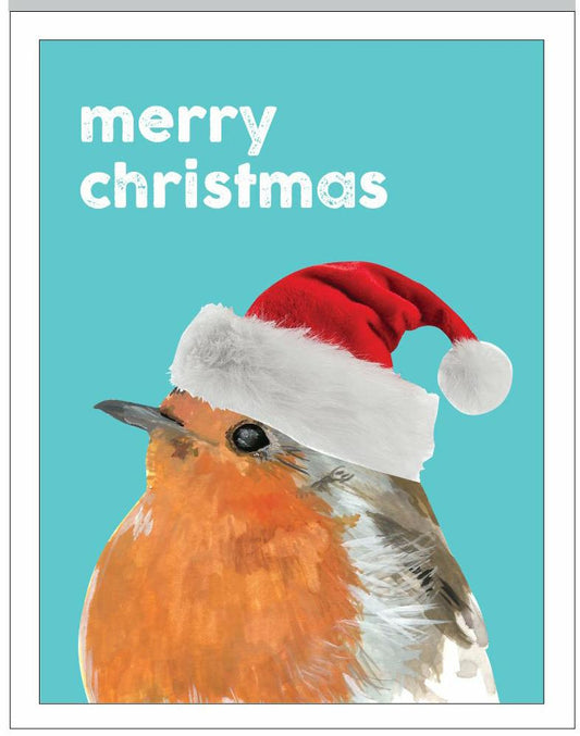 Merry Christmas Robin - 5 pack of Christmas cards