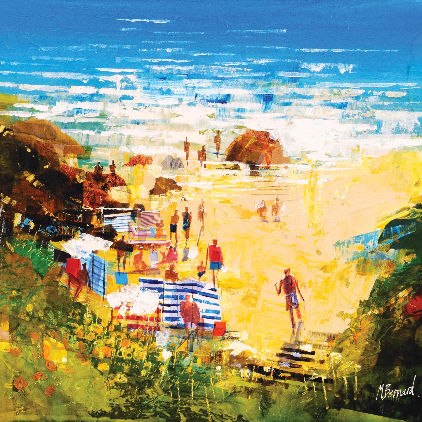 Late Summer Swimmers - Greetings card