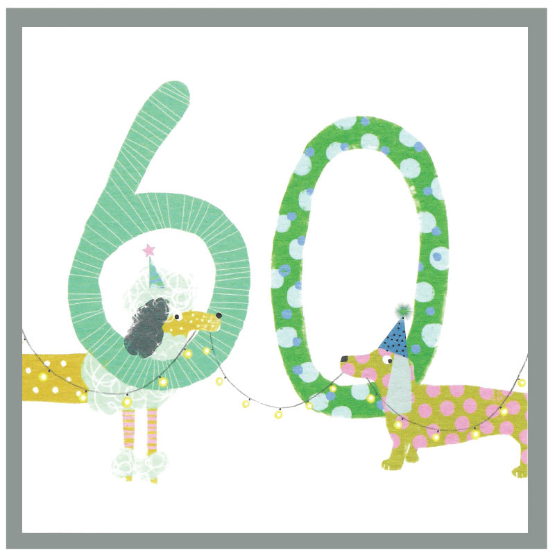 60 birthday card- Greetings card