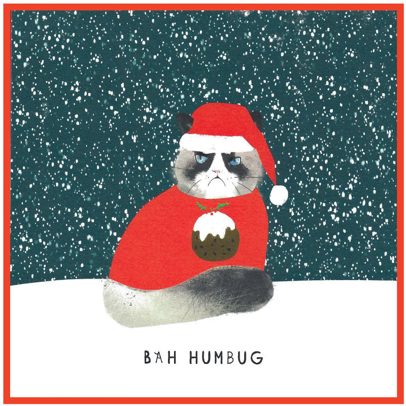 Bah Humbug - Grumpy Cat Christmas Card