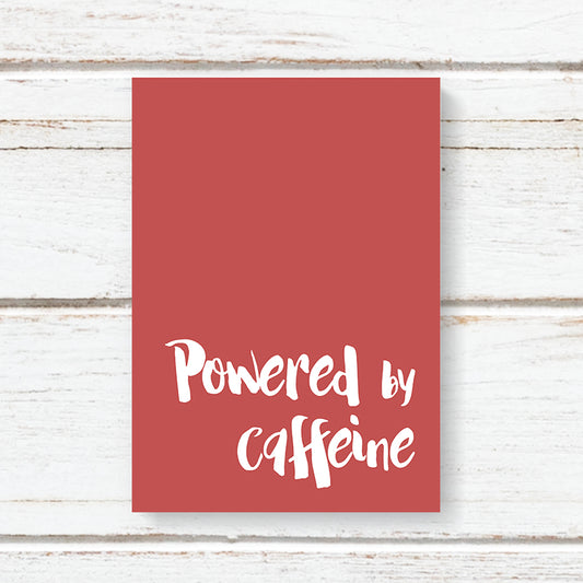 Powered by caffeine  .... 96 page Note book