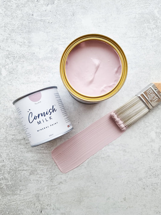 Cornish Milk Mineral Paint - Sea Pink