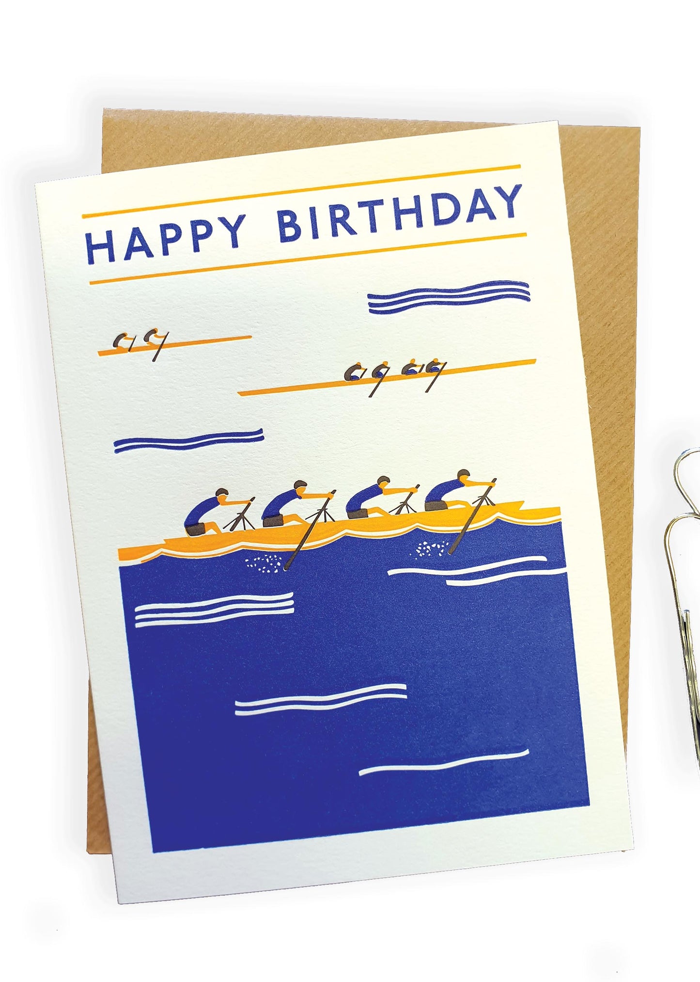 Happy Birthday Card - Rowing