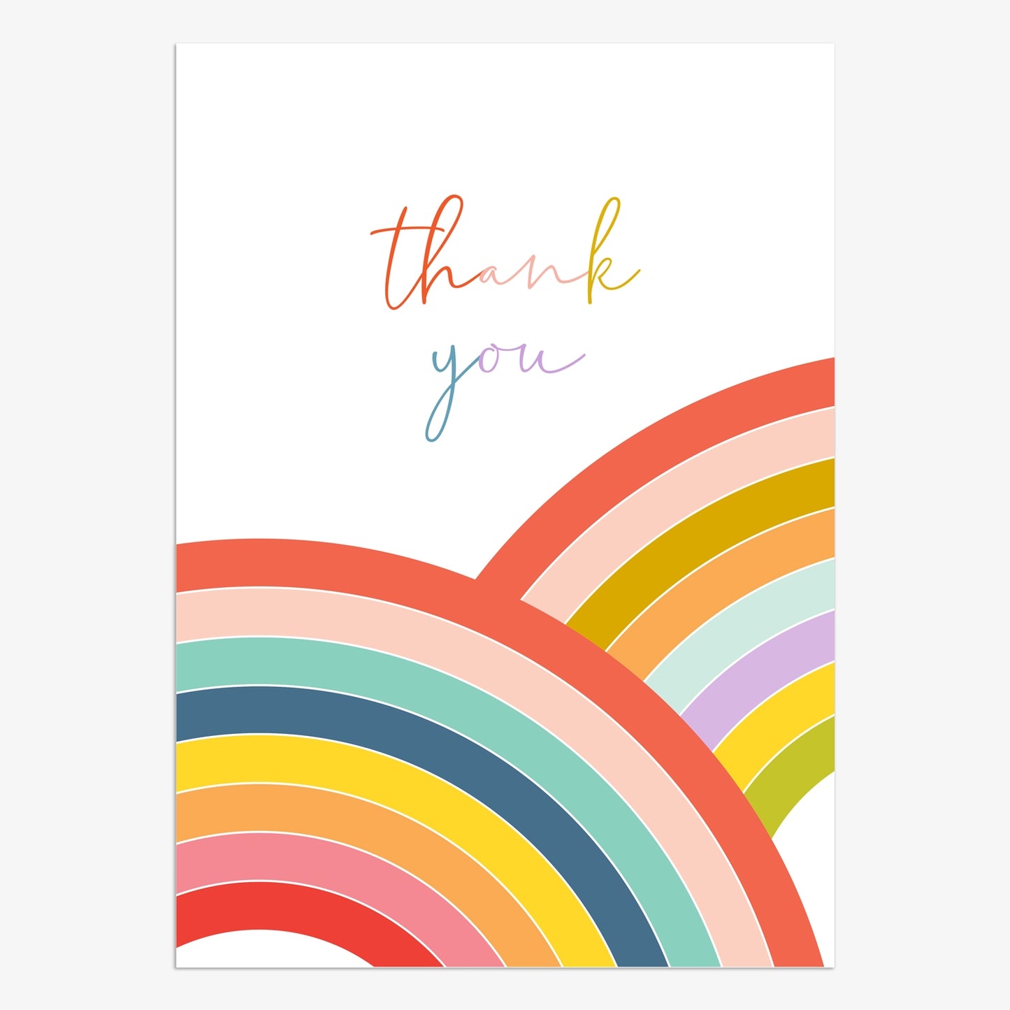 Thank You Cards - Rainbows - Pack of 8
