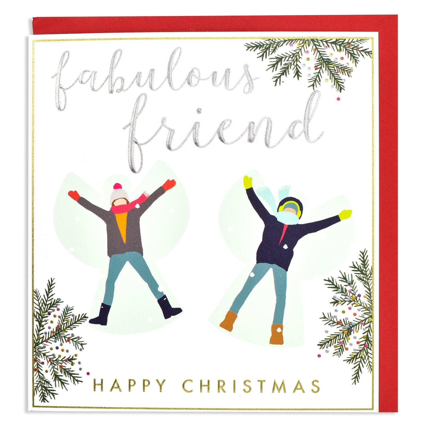 Fabulous friend Happy Christmas - Card