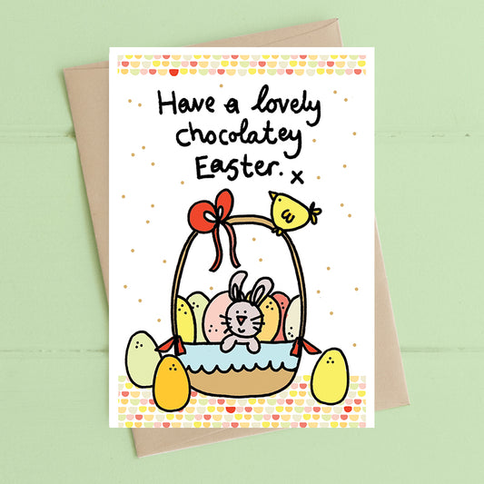 Chocolately Easter - Greetings Card