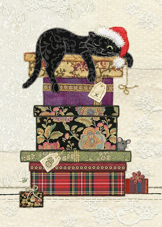 Cat with Presents - Christmas Cards Pack