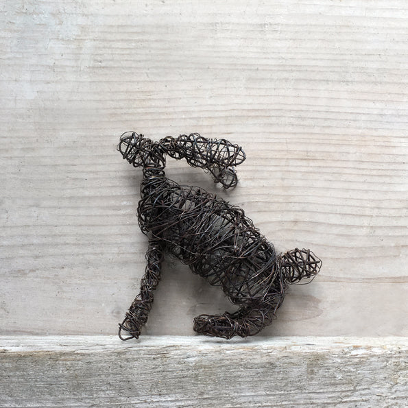 Rusty wire Hare - large