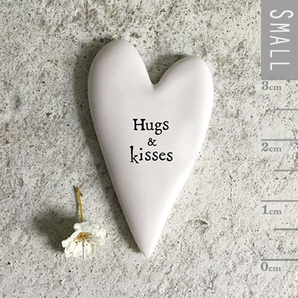 Tiny Heart Token - Hugs and Kisses