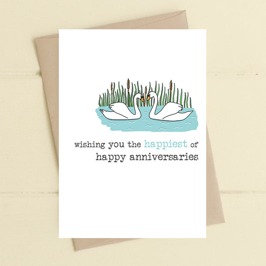 Happiest of happy anniversaries - Greetings card