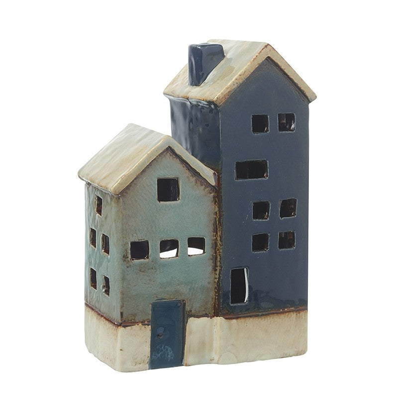 Ceramic Houses Candle Holder