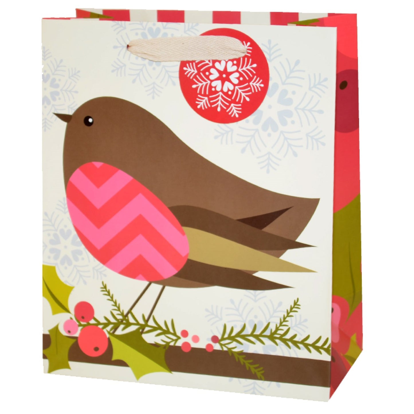 Robin Christmas Gift Bag - Medium