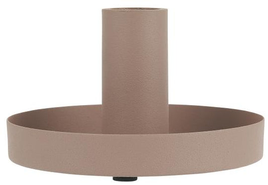 Dusky Pink Metal Dinner Candle Holder