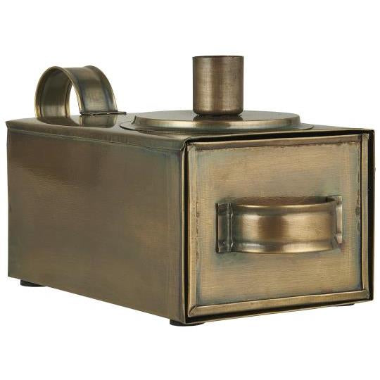 Rustic Antique Gold Candle Box
