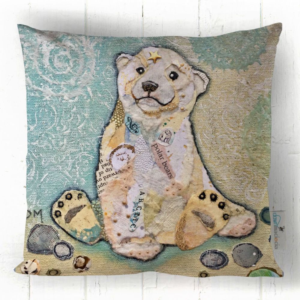 Hamish Polar Bear Cub - Cushion