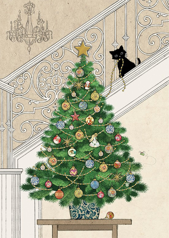 Cheeky Festive Kitten - Christmas Cards Pack