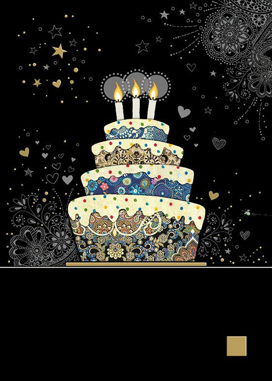 Decorative Cake - Blank Greetings card