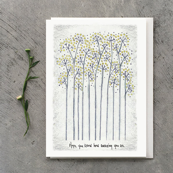 Tall flower card - how amazing are you