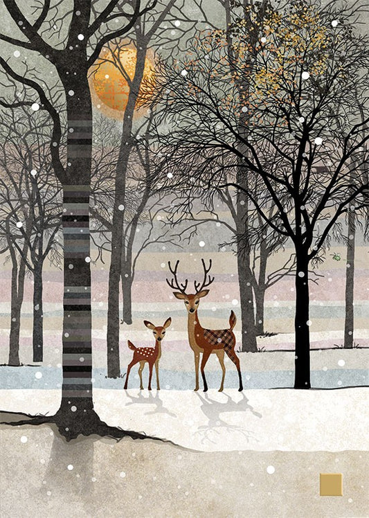Forest Deer - Christmas Cards Pack