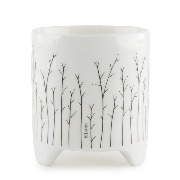 Porcelain Planter - Bloom/ Sprigs