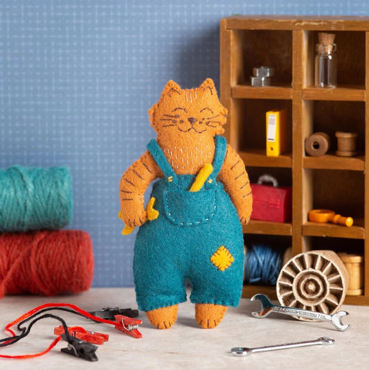 Mr Cat Mechanic Felt Craft Kit