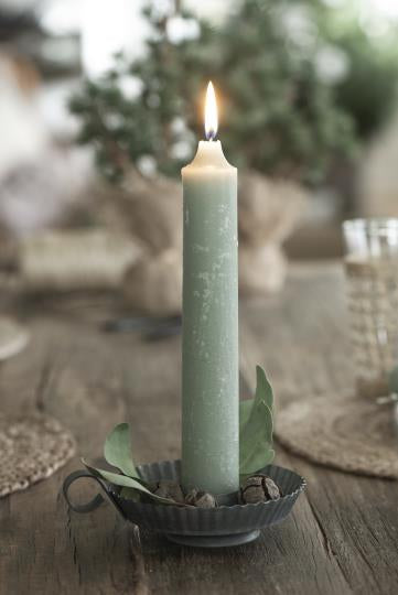 Zinc Candle Holder with handle