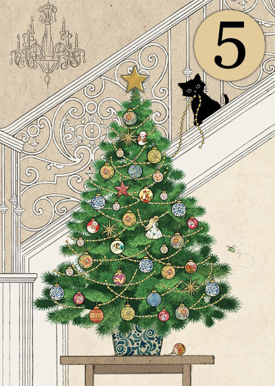 Cheeky Festive Kitten - Christmas Cards Pack