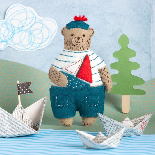 Marcel the sailor bear - Felt Craft Kit