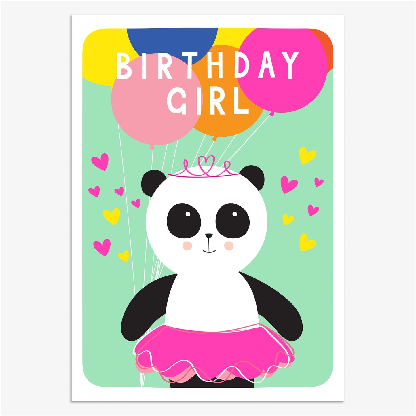 Birthday Girl - Panda Card