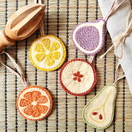 Embroidered Fruit Felt Craft Kit