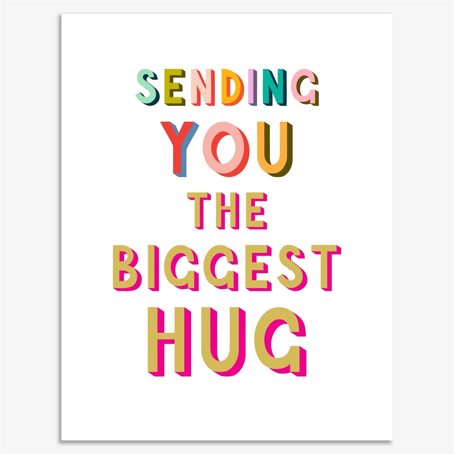 Sending You The Biggest Hug - Card