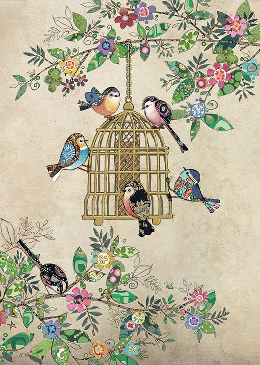 Bird Feeder - Blank Greetings card