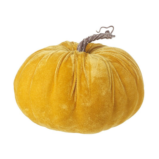 Orange Velvet Pumpkin- Large