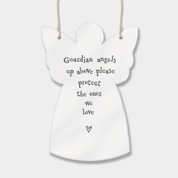 Porcelain hanging Guardian Angel