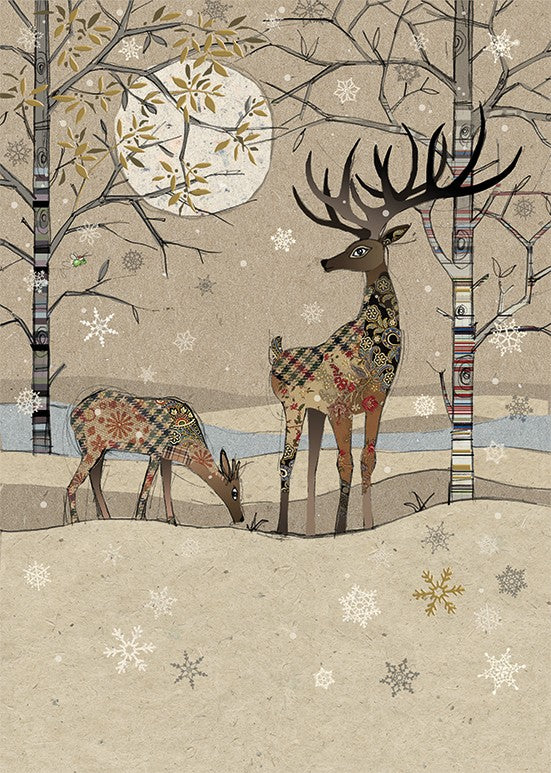 Festive Deer Landscape - Christmas Cards Pack