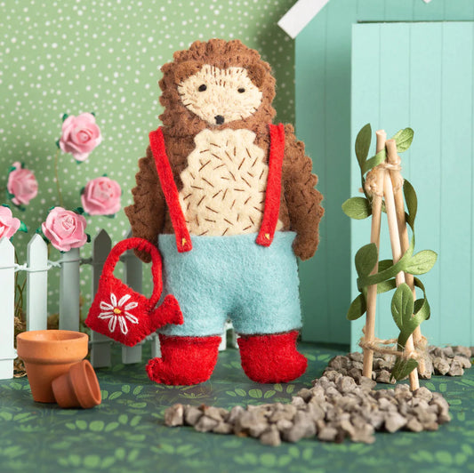 Mr Hedgehog Gardener Felt Craft Kit