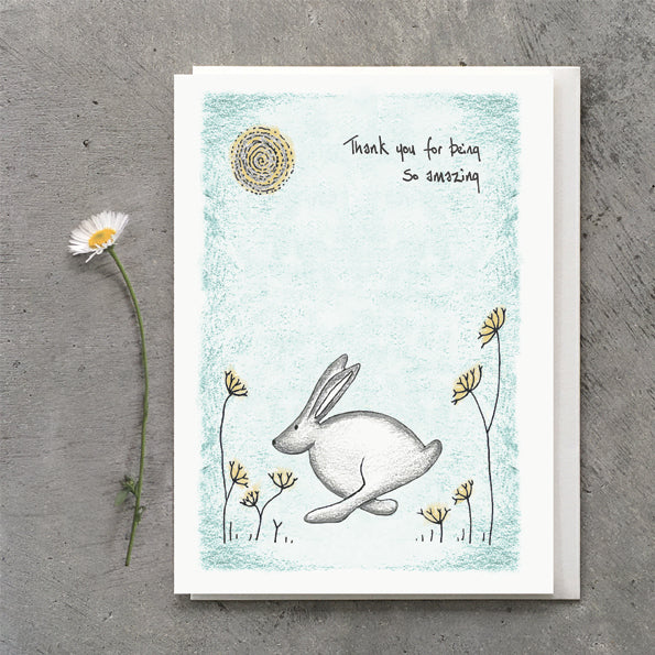 Hare card - thank you