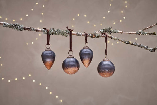 Nevasa Dark Smoke & Antique Copper Baubles