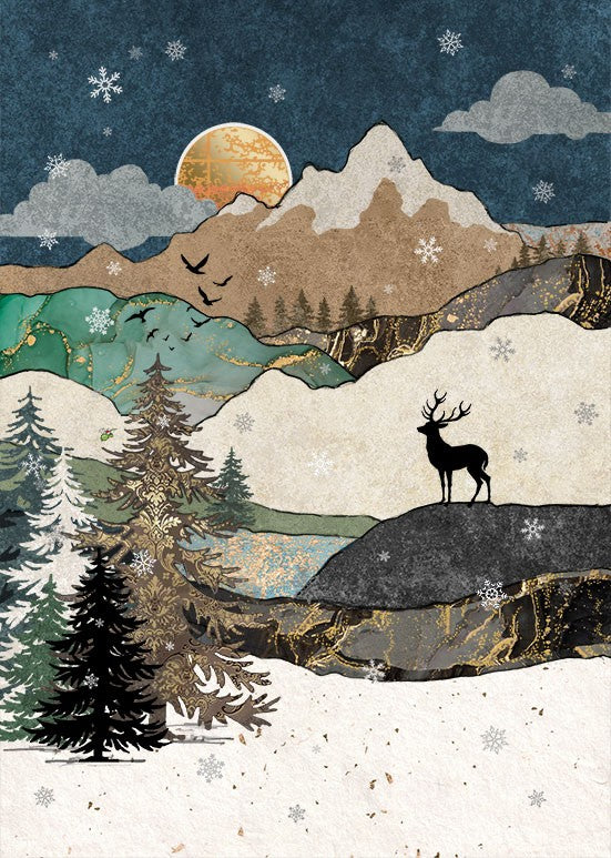 Mountain Stag - Christmas Cards Pack