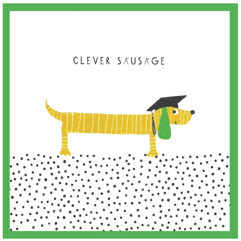 Clever Sausage - Greeting card