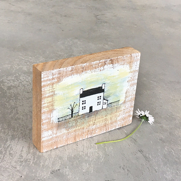 Wood Painting of Small House