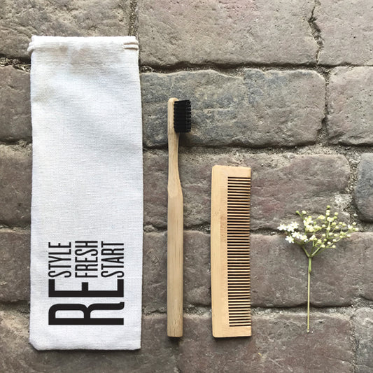Travel set - reusable- bamboo