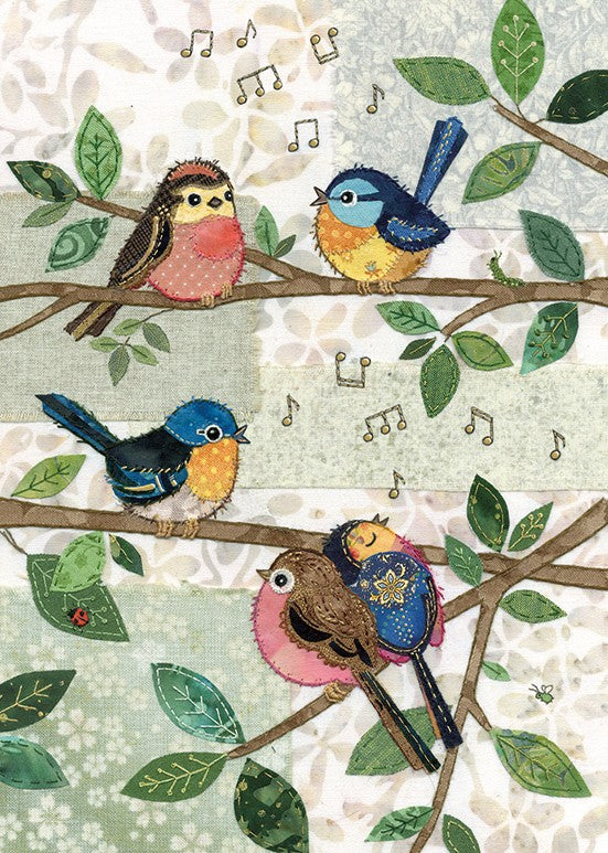 Bird Chorus - Blank Greetings card